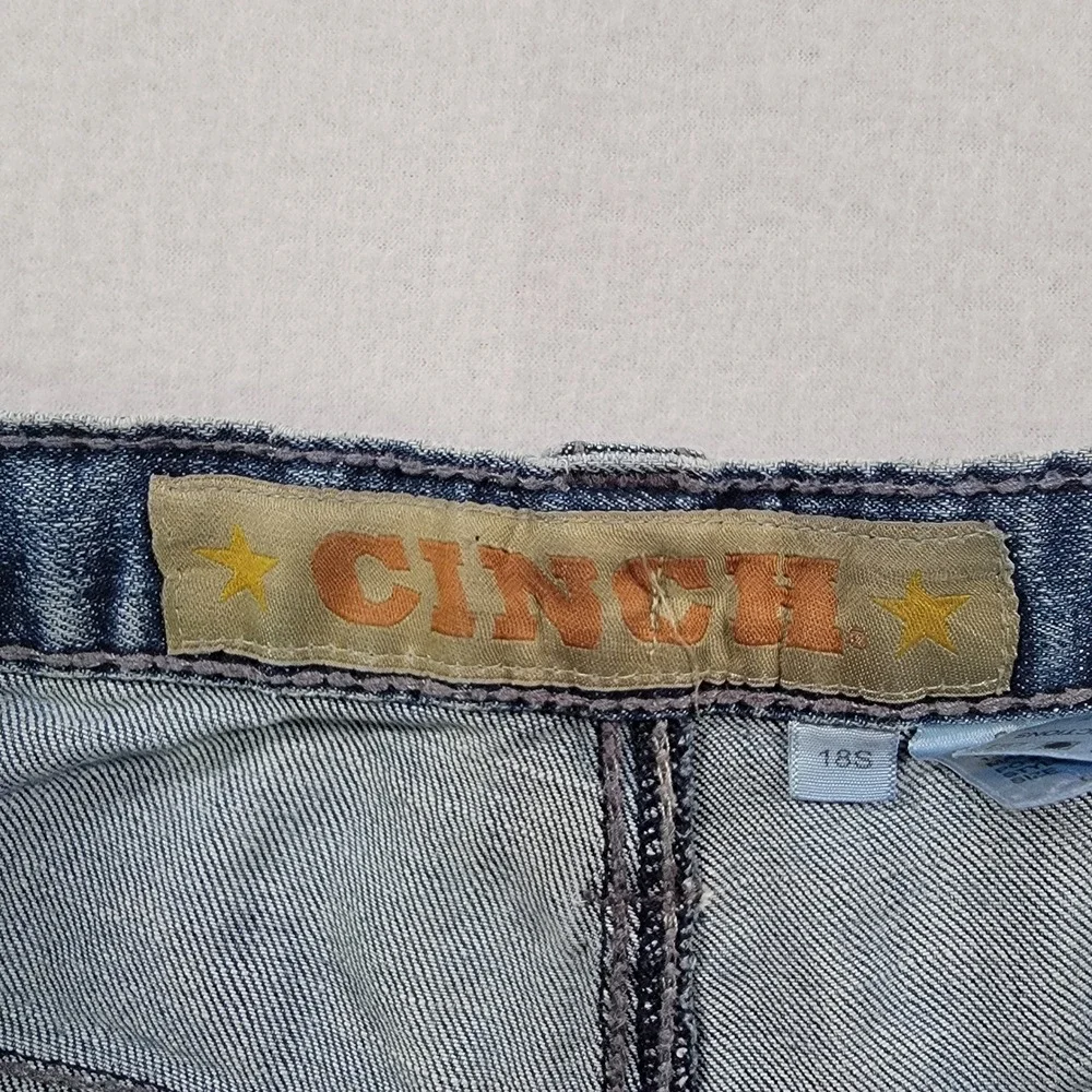Cinch Jeans Boys 18S Blue Boot Cut Slim Fit Cotton Stretch Western